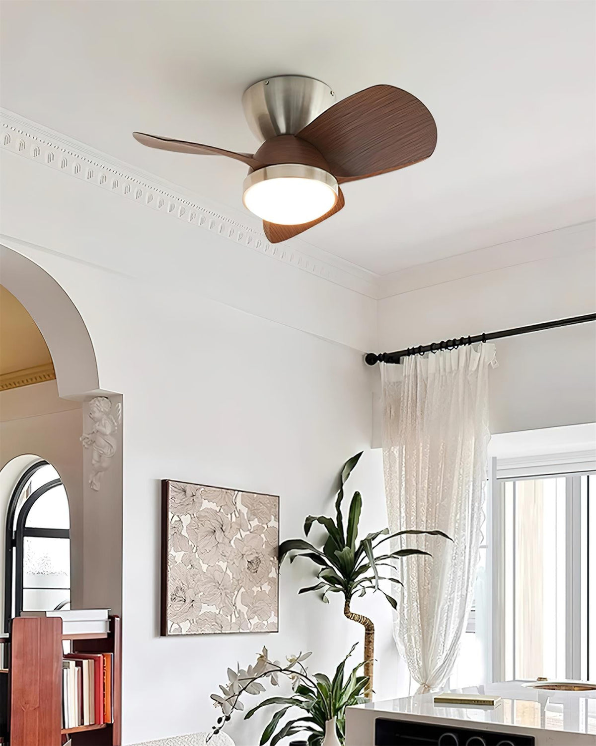 Lioraleria Ventilateur de Plafond avec Éclairage