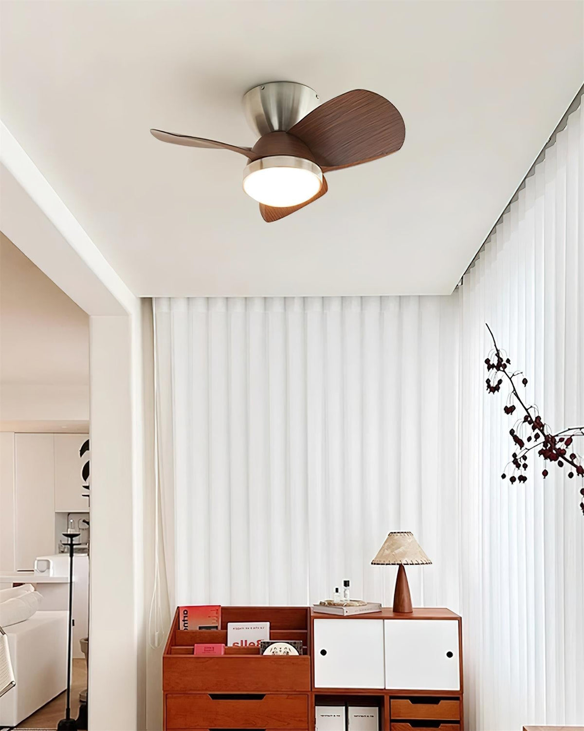 Lioraleria Ventilateur de Plafond avec Éclairage