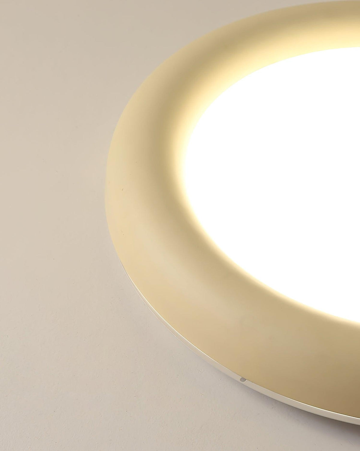 Ceiling Light Beige Flush Mount with Canopy Minimalist-Neutral Decor