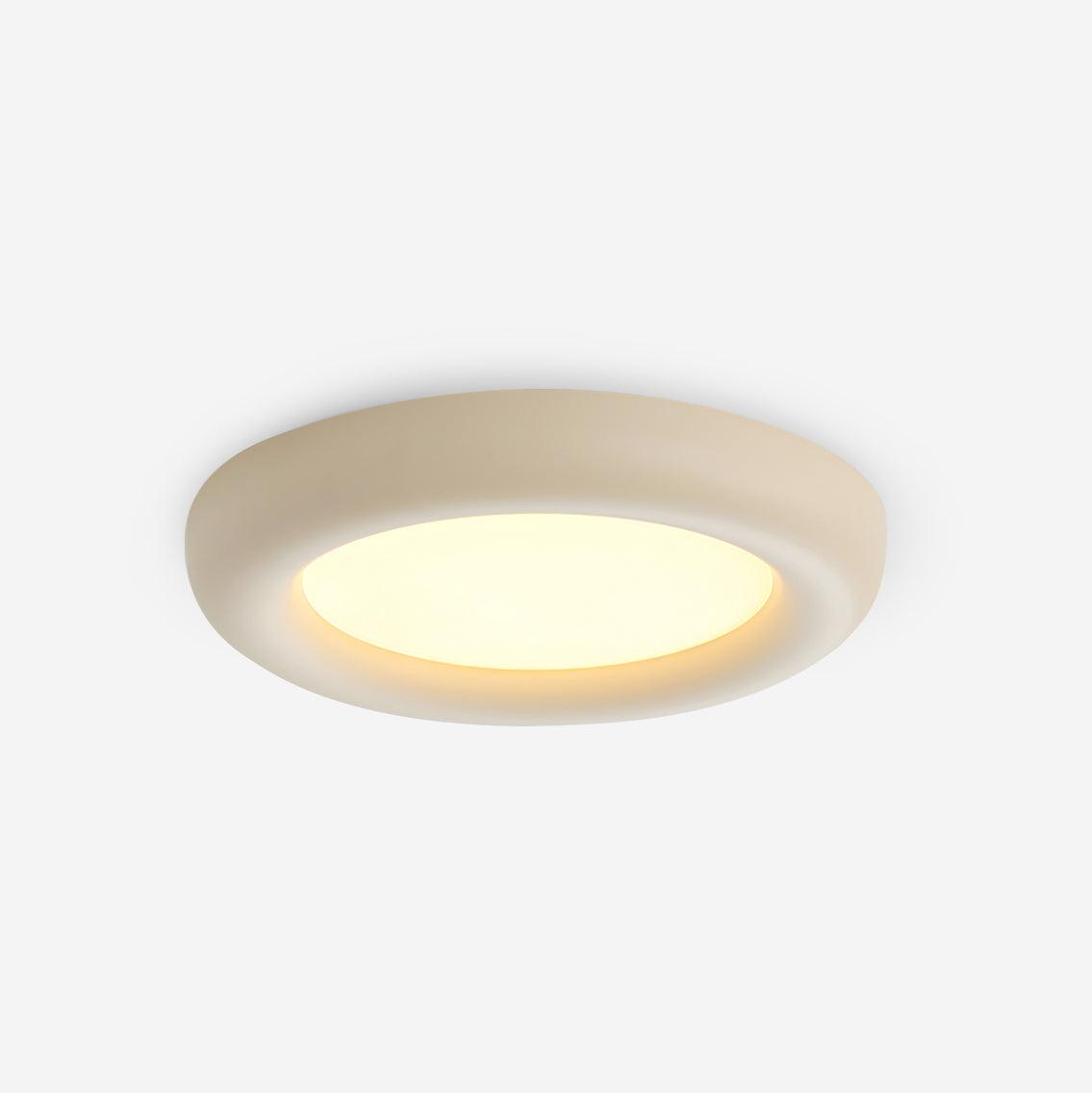 Ceiling Light Beige Flush Mount with Canopy Minimalist-Neutral Decor