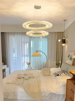 Lustra Lustre Géométrique Cristal LED Élégant
