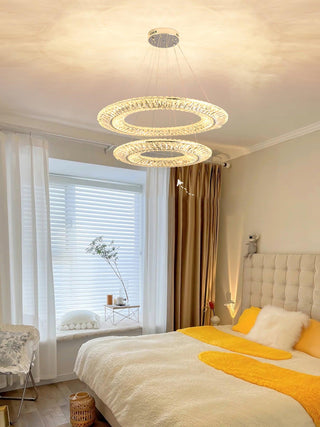 Lustra Lustre Géométrique Cristal LED Élégant
