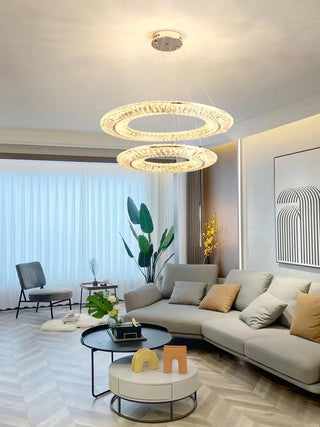 Lustra Lustre Géométrique Cristal LED Élégant