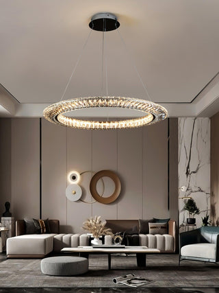 Lustra Lustre Géométrique Cristal LED Élégant