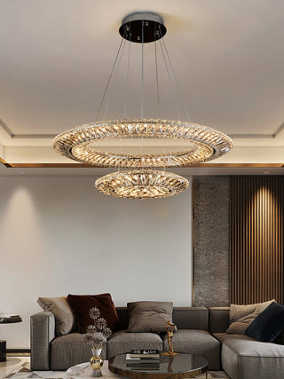 Lustra Lustre Géométrique Cristal LED Élégant