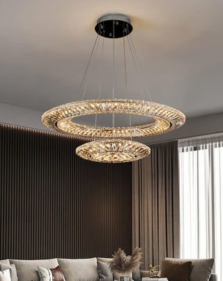 Lustra Lustre Géométrique Cristal LED Élégant