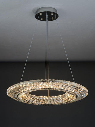 Lustra Lustre Géométrique Cristal LED Élégant