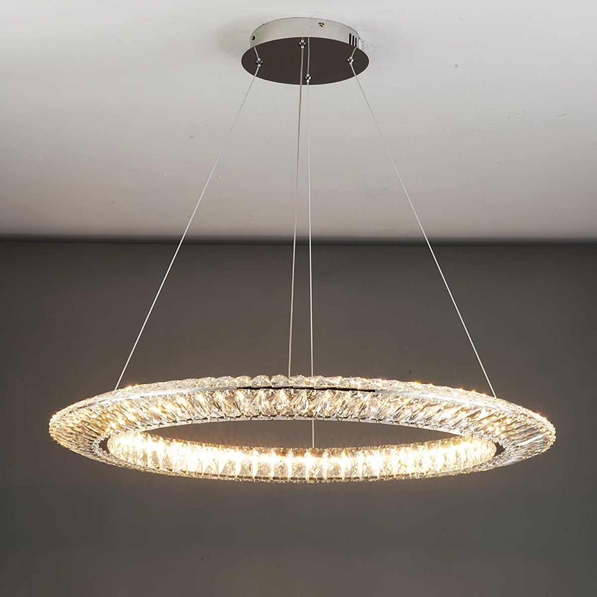 Serien Lustre Géométrique Cristal LED Élégant