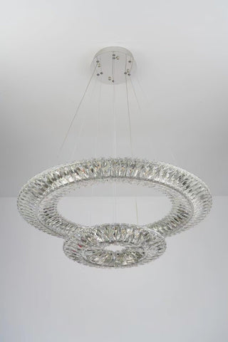 Lustra Lustre Géométrique Cristal LED Élégant