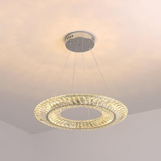 Lustra Lustre Géométrique Cristal LED Élégant