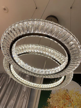 Lustra Lustre Géométrique Cristal LED Élégant
