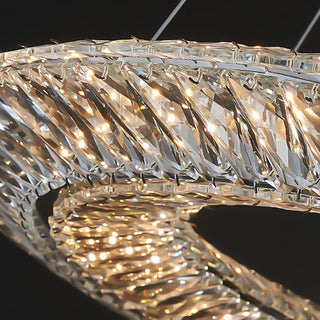 Lustra Lustre Géométrique Cristal LED Élégant