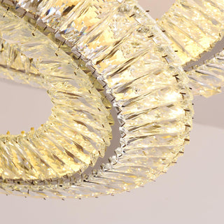 Lustra Lustre Géométrique Cristal LED Élégant
