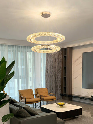 Lustra Lustre Géométrique Cristal LED Élégant