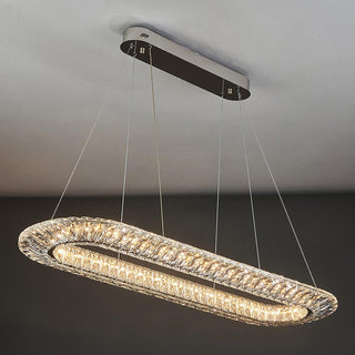 Lustra Lustre Géométrique Cristal LED Élégant