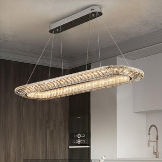 Lustra Lustre Géométrique Cristal LED Élégant