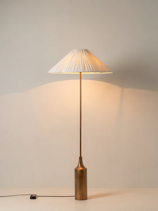 Zenith Bohemian Marble Floor Lamp-Neutral Decor