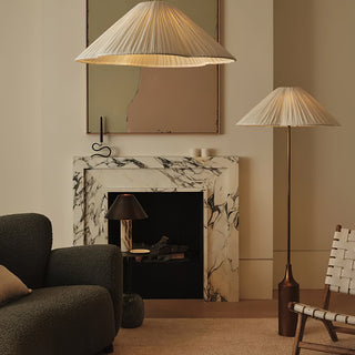 Zenith Bohemian Marble Floor Lamp-Neutral Decor