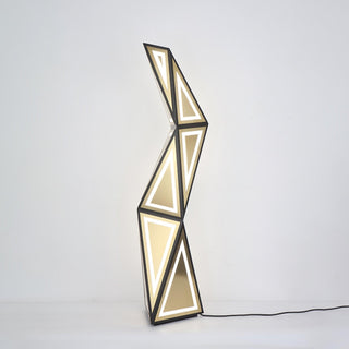 Evvelora Geometric LED Floor Lamp-Neutral Decor