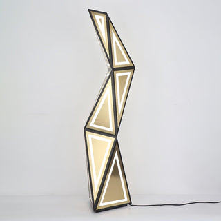 Evvelora Geometric LED Floor Lamp-Neutral Decor