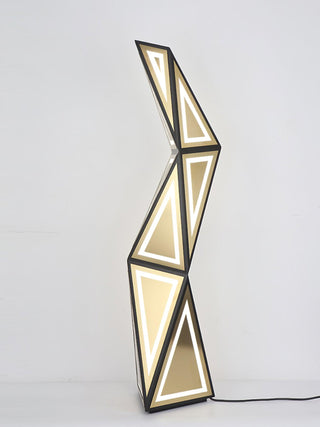 Evvelora Geometric LED Floor Lamp-Neutral Decor