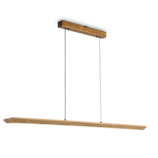 Tapered Wood Linear Pendant Lamp-Neutral Decor