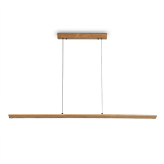 Tapered Wood Linear Pendant Lamp-Neutral Decor