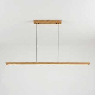 Tapered Wood Linear Pendant Lamp-Neutral Decor
