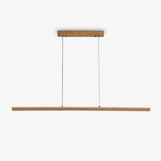Tapered Wood Linear Pendant Lamp-Neutral Decor