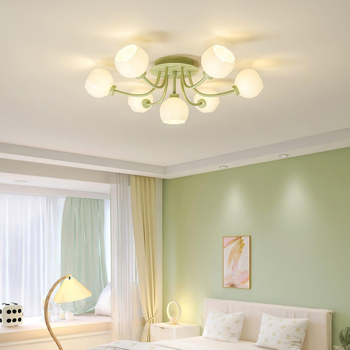 Florina Flower Ceiling Light-Neutral Decor