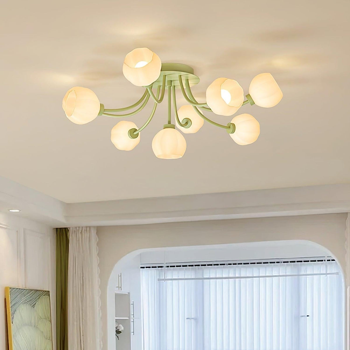 Florina Flower Ceiling Light-Neutral Decor