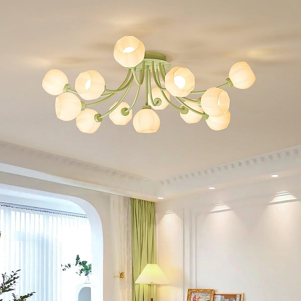 Florina Flower Ceiling Light-Neutral Decor