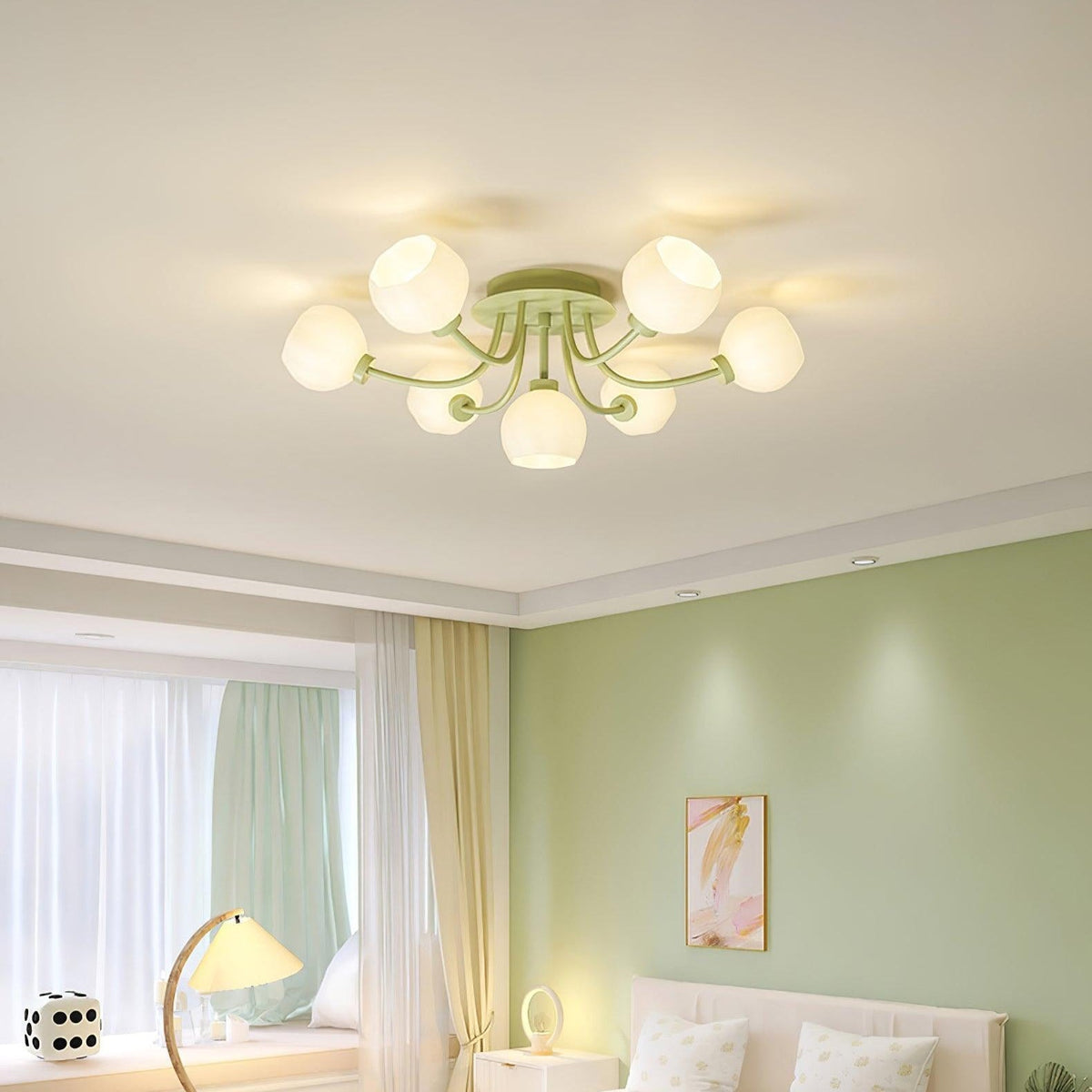 Florina Flower Ceiling Light-Neutral Decor