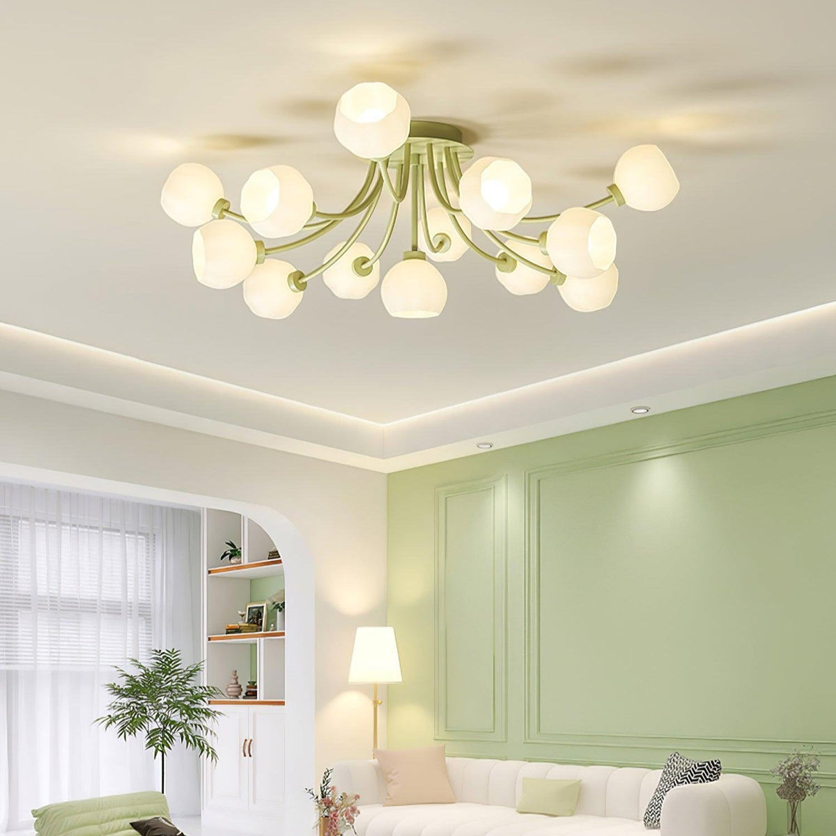 Florina Flower Ceiling Light-Neutral Decor