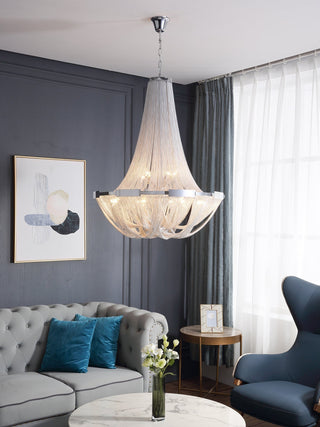 Solara Lustre Gland Chaîne en Aluminium