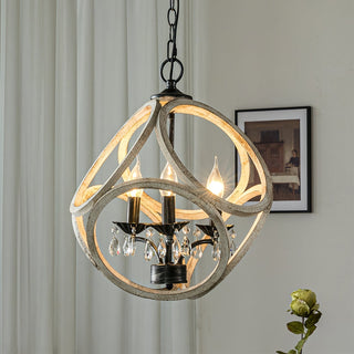 Viraearae Prime Nordique Cristal Bois Suspension