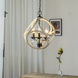 Viraearae Prime Nordique Cristal Bois Suspension