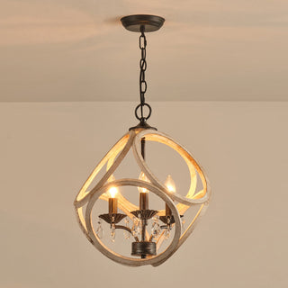 Viraearae Prime Nordique Cristal Bois Suspension