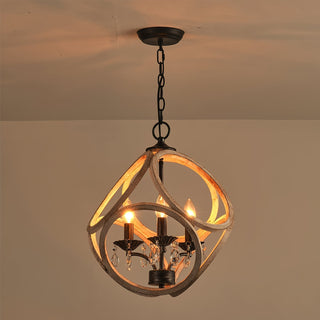 Viraearae Prime Nordique Cristal Bois Suspension