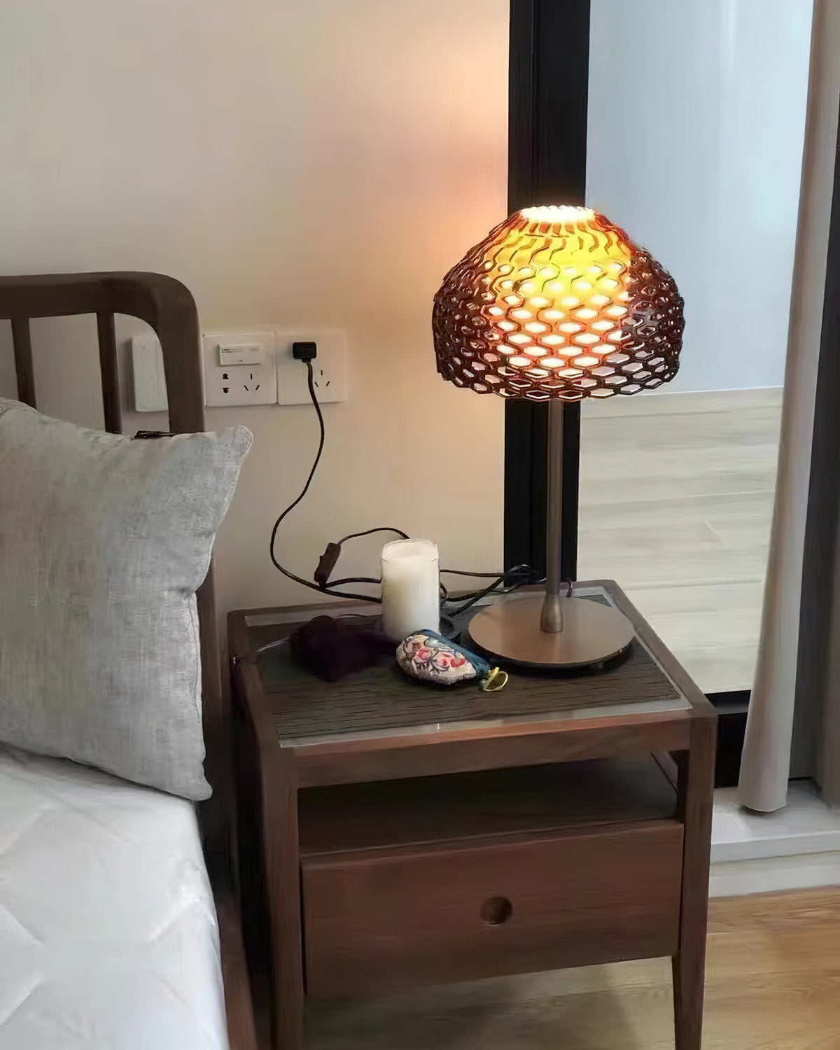 Vintace Lampe de Table en Plastique Industriel