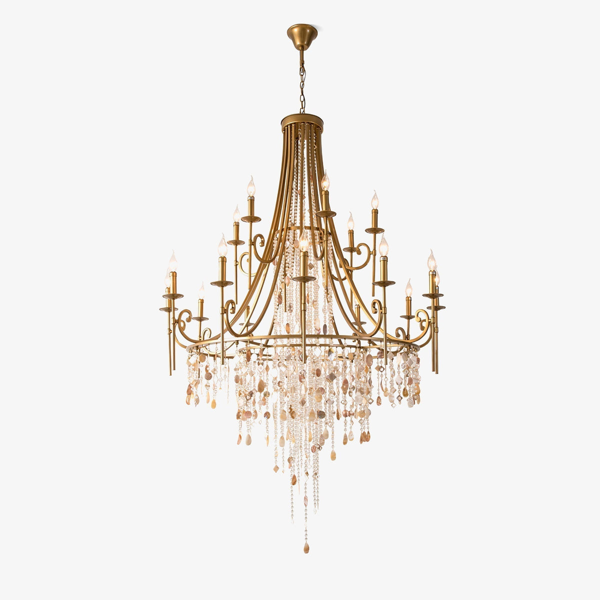 Felaine Lustre Postmoderne Luxe Coquille Cristal