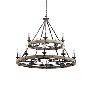 Evtalen Ancien Industriel Bois Métal Lustre