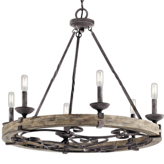 Evtalen Ancien Industriel Bois Métal Lustre