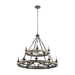 Evtalen Ancien Industriel Bois Métal Lustre