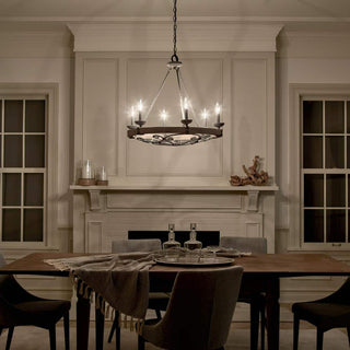 Evtalen Ancien Industriel Bois Métal Lustre