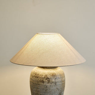 Terra Lampe de Table en Céramique Et Tissu