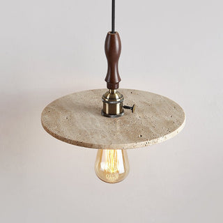 Pylg Jaune Travertin Disque Suspension