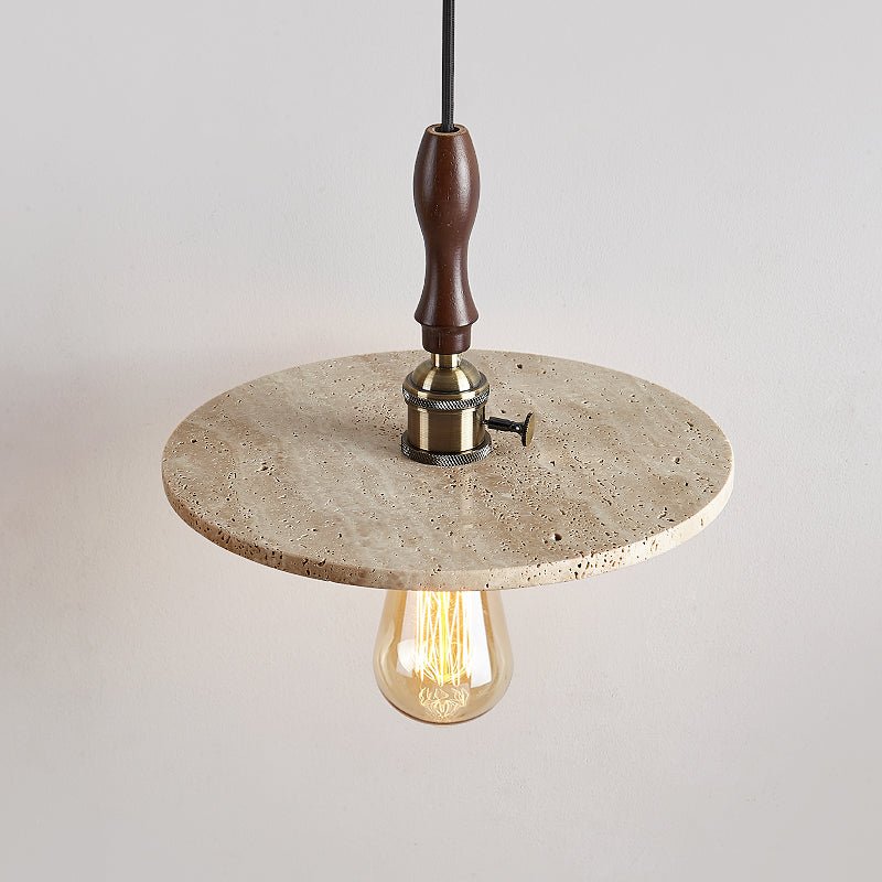 Pylg Jaune Travertin Disque Suspension