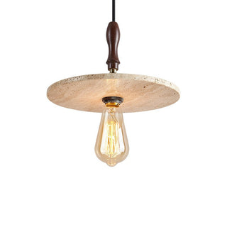 Pylg Jaune Travertin Disque Suspension