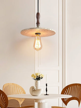 Pylg Jaune Travertin Disque Suspension